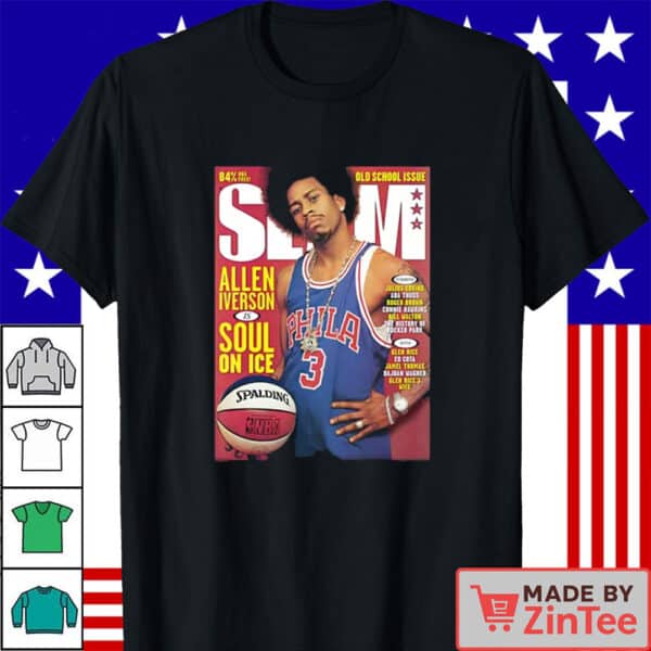 Official Allen Iverson Shirt, Championship Trophy Los Angeles Basketball Shirt