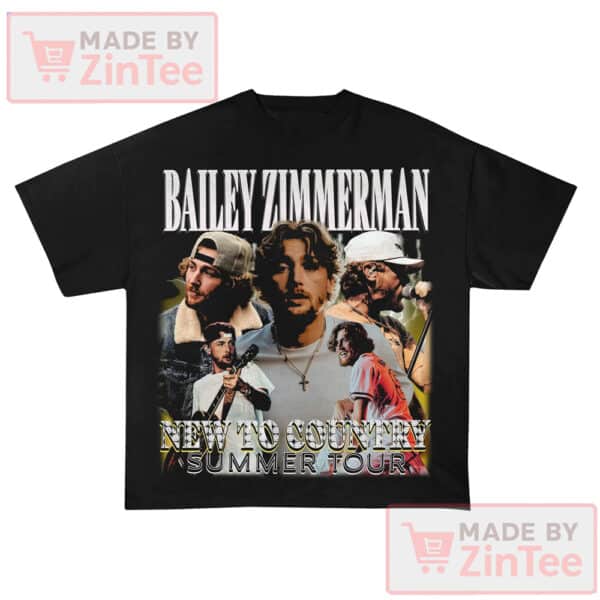 Bailey Zimmerman 2025 New To Country Tour Shirt, Bailey Zimmerman Fan Gift
