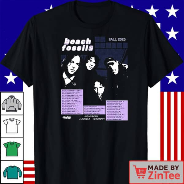 Beach Fossils North American Fall Tour Dates 2025 Shirt