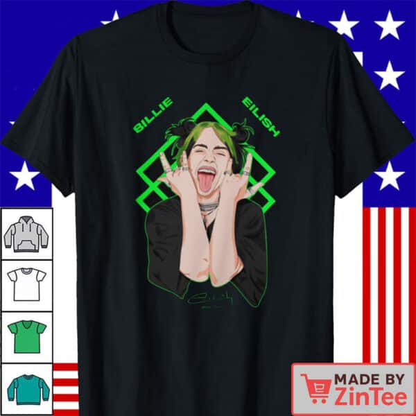 Official Billie Eilish Hit Me Hard and Soft Tracklist 2025 Tour Album Shirt