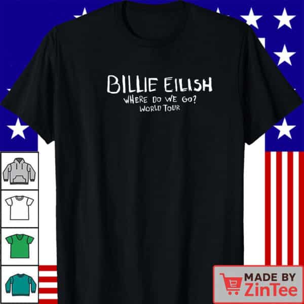 Billie Eilish Where Do We Go World Tour 2025 South America Tour  Shirt