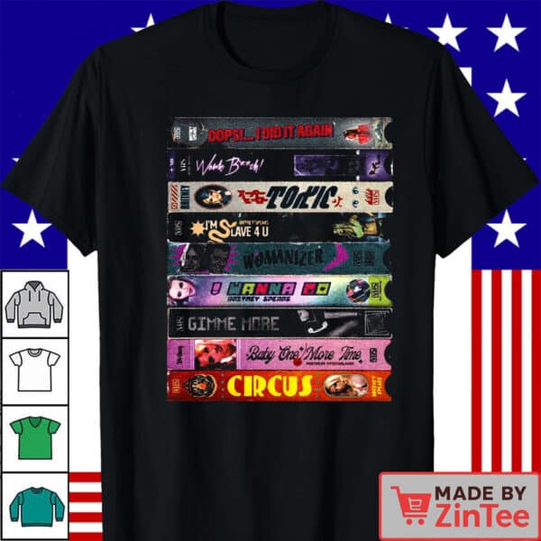 Britney Spears Albums Vintage T Shirt, Britney Spears 90s Shirt