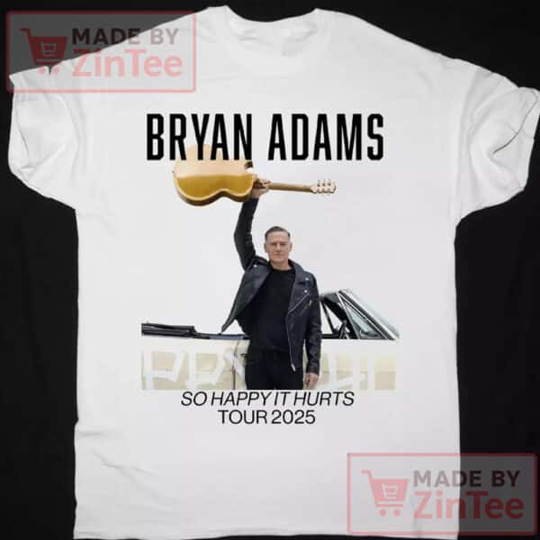 Bryan Adams 2025 Concert Tour Shirt