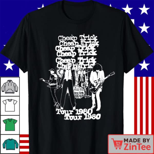 Cheap Trick Tour 1980 Vintage Band T-Shirt