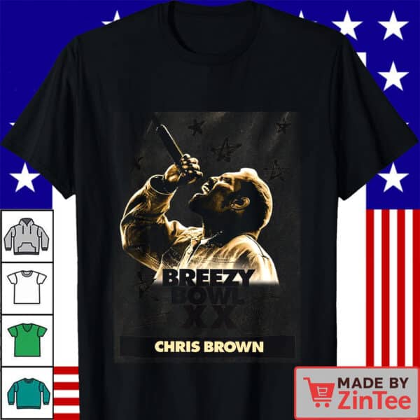 Chris Brown Breezy Bowl XX T-Shirt, Chris Brown Album T Shirt