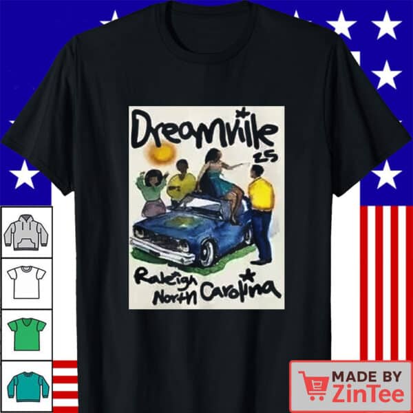 Dreamville 2025 Raleigh North Carolina 5 Year Anniversary Hometown Cream Shirt