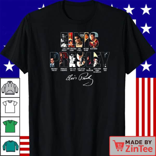 Elvis Presley Albums T-Shirt, King of Rock Collectors Shirt