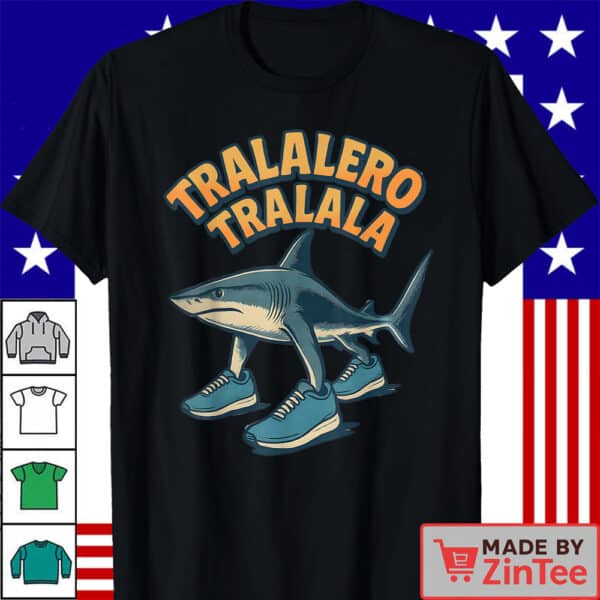 Funny Tralalero Tralala Shark Brainrot Meme Shirt