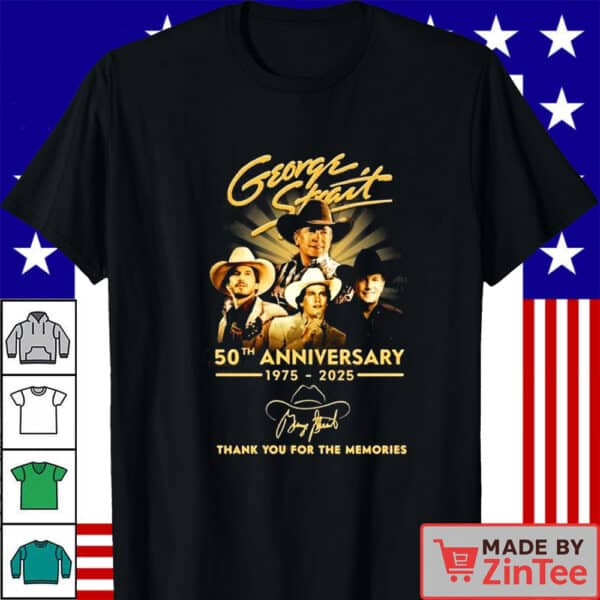 George Strait 50th Anniversary 1975-2025 Thank You For The Memories Shirt