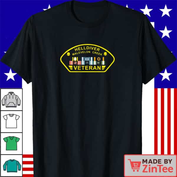Official Helldiver Malevelon Creek Veteran T-Shirt