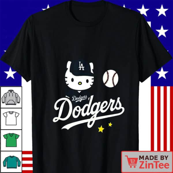 Hello Kitty Monster Dodgers Team Shirt