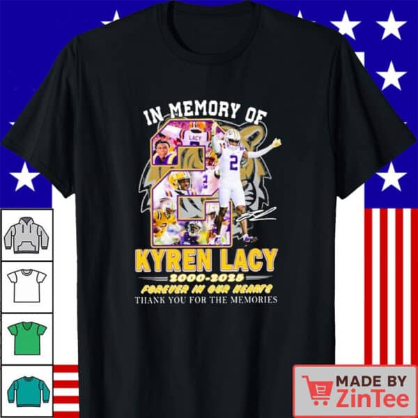 Official In Memory Of Kyren Lacy 2000-2025 T-Shirt