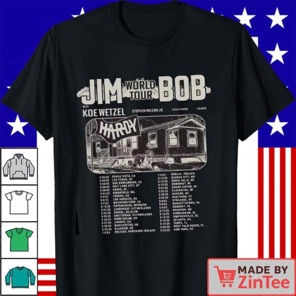 JIM World Tour BOB Shirt, Hardy And Koe Tour 2025 Shirt