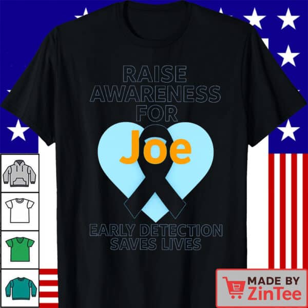 Joe biden Cancer Shirt, Support Ribbon Campaign Statement  Shirt