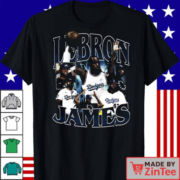 LeBron James Dodgers Shirt, Lakers Dodgers Mashup Fan Shirt