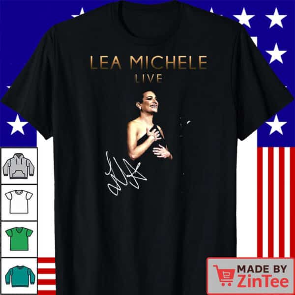 Lea Michele Signed Live Tour 2025 Shirt