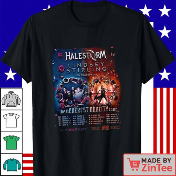 Lindsey Stirling And Halestorm The Neverest Deality Tour 2025 Shirt