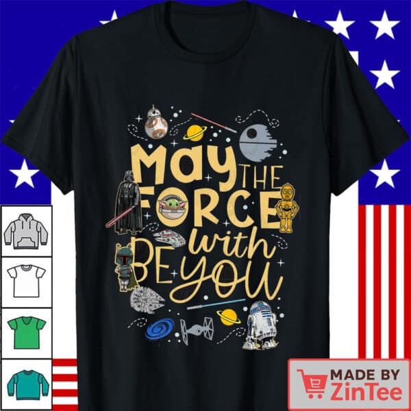 May The Force Be With You Logo 1977 Retro Shirt