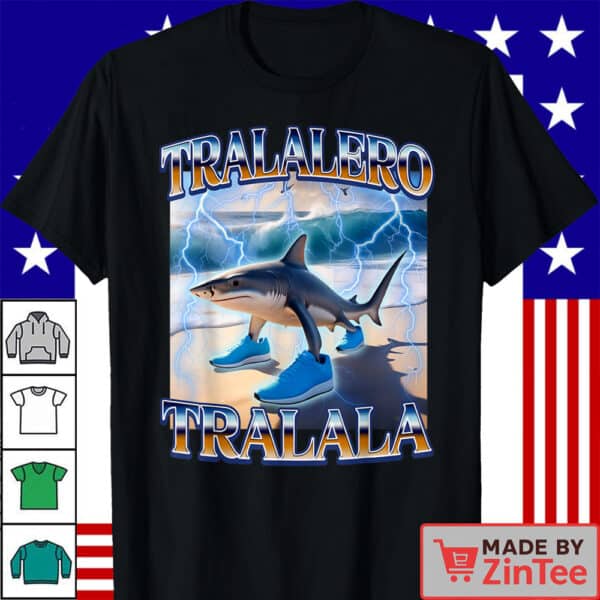Meme Tralalero Tralala Shark Brainrot Shirt