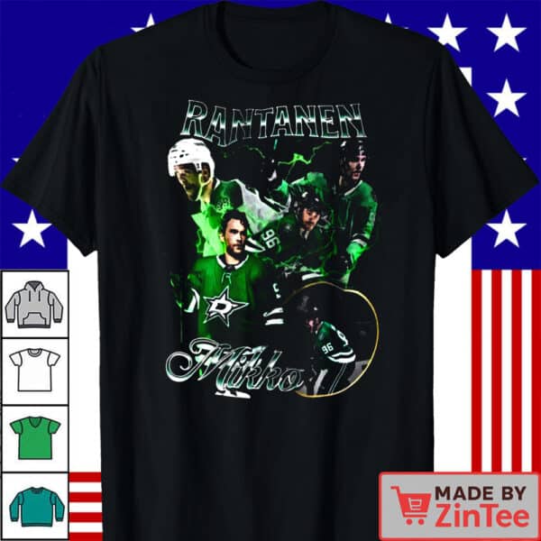 Mikko Rantanen Stars Shirt, Vintage 90s Dallas Stars NHL Hockey Shirt