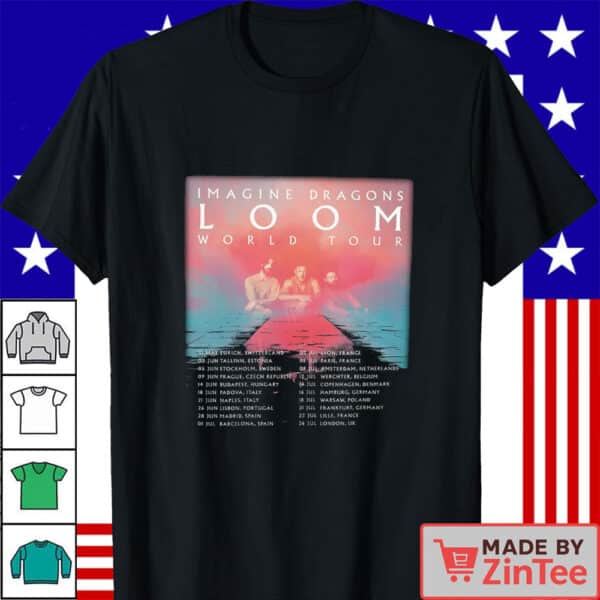 Offical Imagine Dragons Loom Tour 2025 Shirt, Imagine Dragons Band Fan Gift