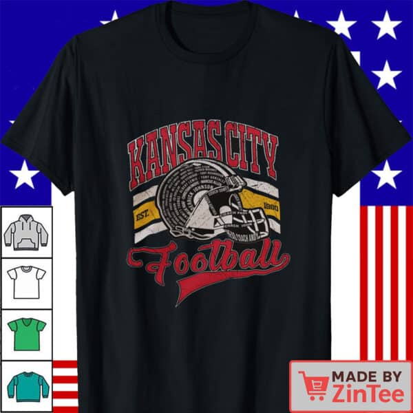 Offical Retro Kansas City Football Shirt, Kansas City Sports Gift Idea