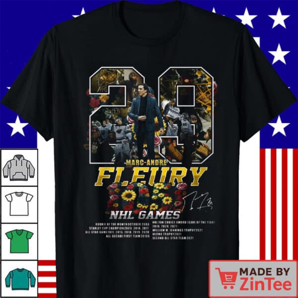 Official Celebrate the career of Marc-Andre Fleury T-Shirt