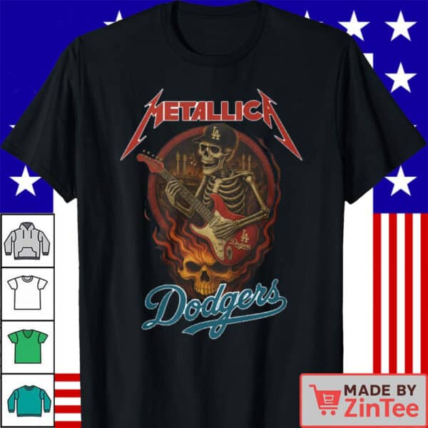 Official Metallica x Los Angeles Dodgers Shirt