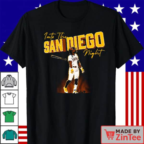 Official San Diego Padres MLB Baseball Fernando Tatis Jr Into the San Diego Night 2025 Shirt