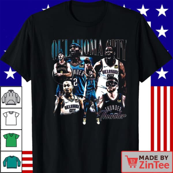Oklahoma City 2025 Basketball Bootleg Vintage Shirt