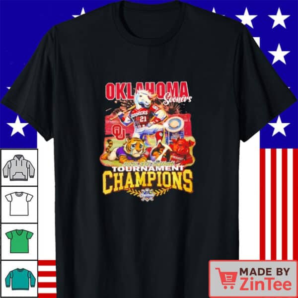 Official Oklahoma Sooners 2025 SEC Softball Tournament Champions Shirt