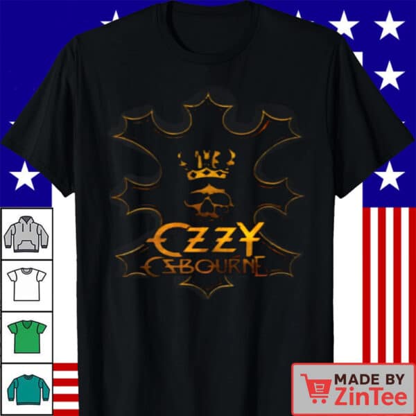 Ozzy Osbourne Skull Crown T-Shirt – Heavy Metal Rock Legend Shirt