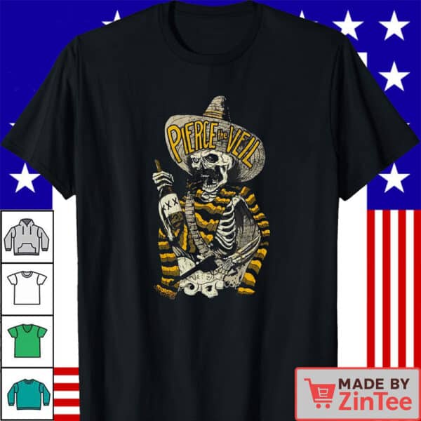 Official Pierce The Veil Bandito Skeleton T-Shirt