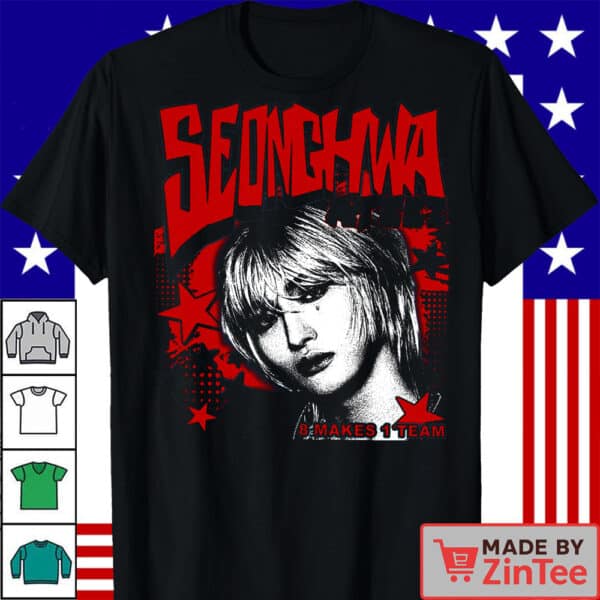 Retro Seonghwa Ateez T-shirt, Ateez 2025 World Tour in Fantasy Shirt