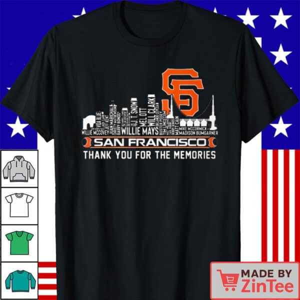 San Francisco Giants Thank You for the Memories Skyline Tribute T-Shirt