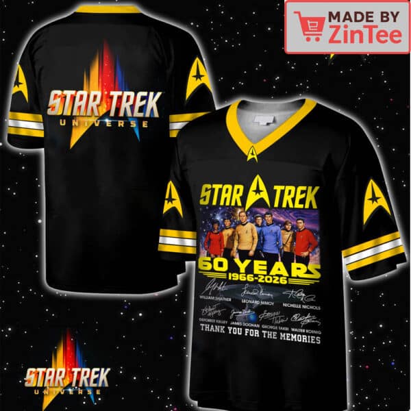 Star Trek 60th Anniversary 1966-2026-V-neck Short Sleeve Jersey