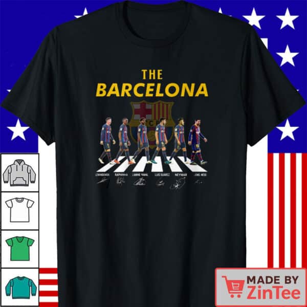 The Barcelona Legends T-Shirt – Messi, Neymar, Suárez, Lewandowski, Yamal, Raphinha Fan Tee