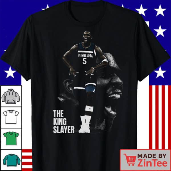 The King Slayer Anthony Edwards 2025 Shirt, Minnesota Timberwolves Bootleg Shirt