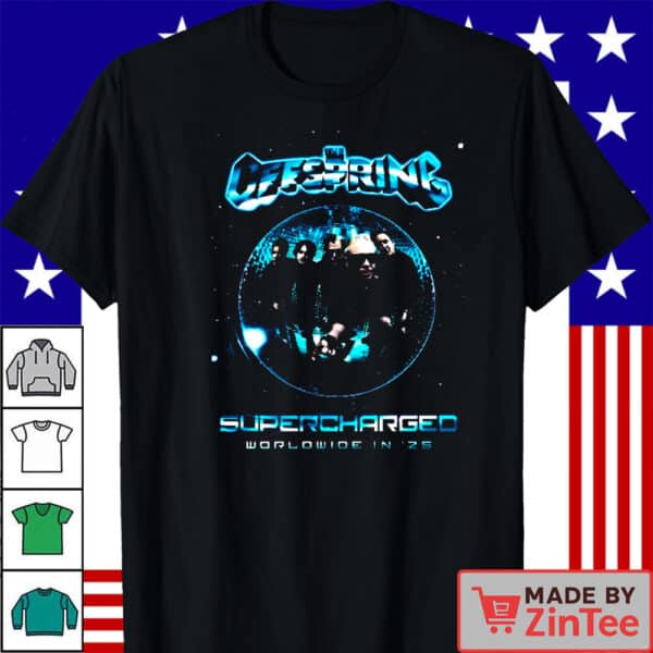 The Offspring Supercharged Worldwide Tour 2025 Japan & Australia Tour Date Shirt