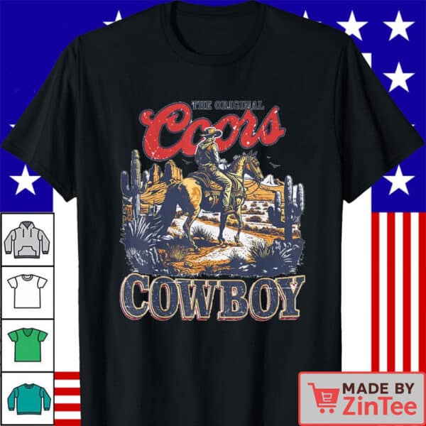 Official The Original Coors Cowboy T Shirt