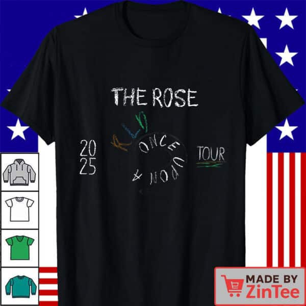 The Rose Once Upon AWRLD World Tour 2025 Shirt, The Rose WRLD Road Map Shirt