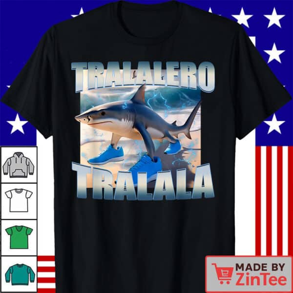 Tralalero Tralala Shark Brainrot Meme Shirt