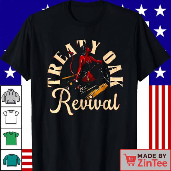 Treaty Oak Shirt, Devil Girl Pool Table T Shirt