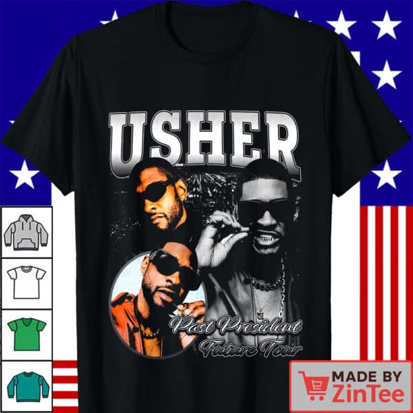 Usher Concert Shirt, Past Present Future Tour T Shirt