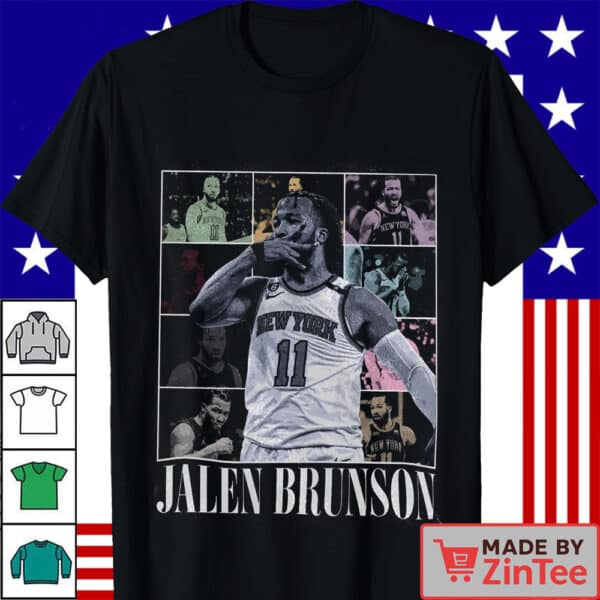 Vintage Jalen Brunson Shirt, New York Basketball Bootleg 90s T Shirt