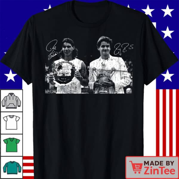 Vintage Rafael Nadal and Roger Federer Shirt, Rafael Nadal Retired Shirt