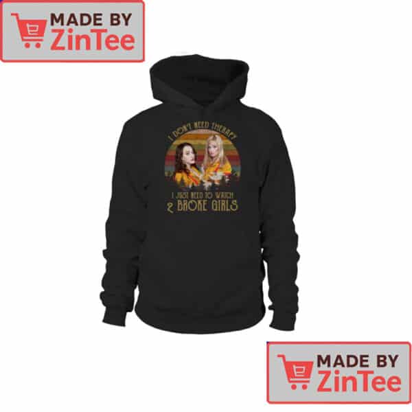 2 Broke Girls Therapy T-Shirt – Funny Retro Fan Tee for Comedy Lovers & Sitcom Addicts