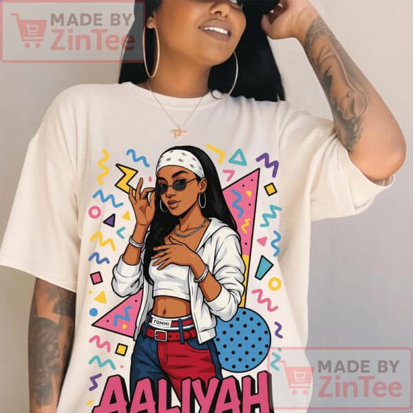 Aaliyah T-shirt, Retro Music Shirt, Hip Hop Fashion