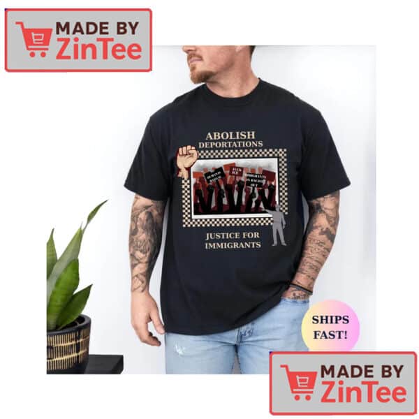 Abolish ICE Protest Shirt, Political Graphic Tee, Immigrant Rights Tee