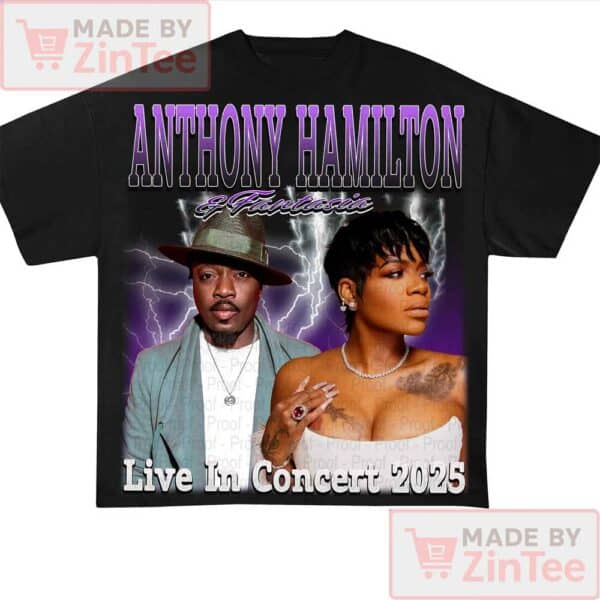 Anthony Hamilton and Fantasia 2025 Tour Shirt